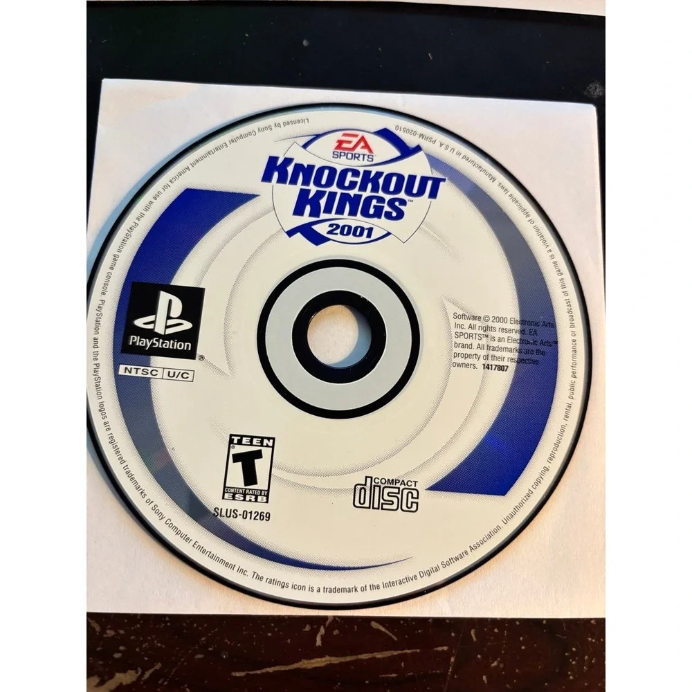 Knockout Kings 2001 (Sony PlayStation 1, 2000) PS1 Disc Only EA Sports Boxing